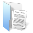 Folder Blue Documents Icon